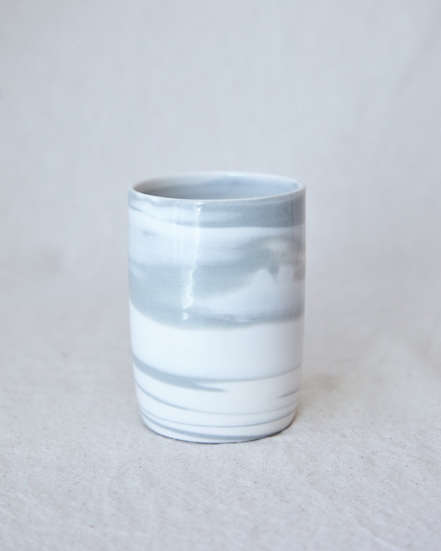 marbled porcelain tumbler