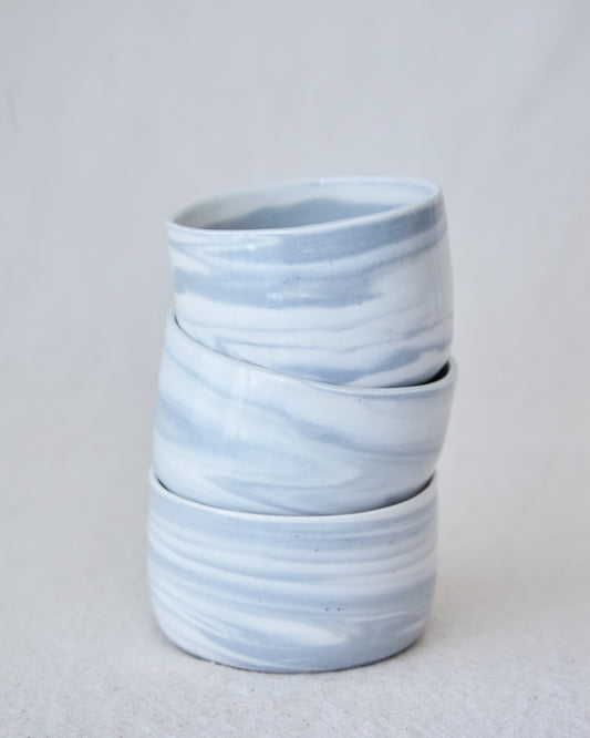 marbled porcelain ramekins (fine)