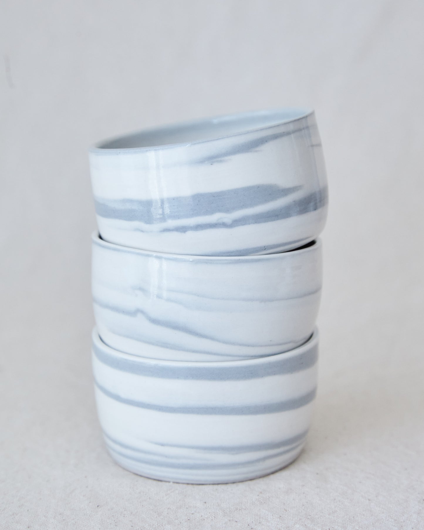 marbled porcelain ramekins