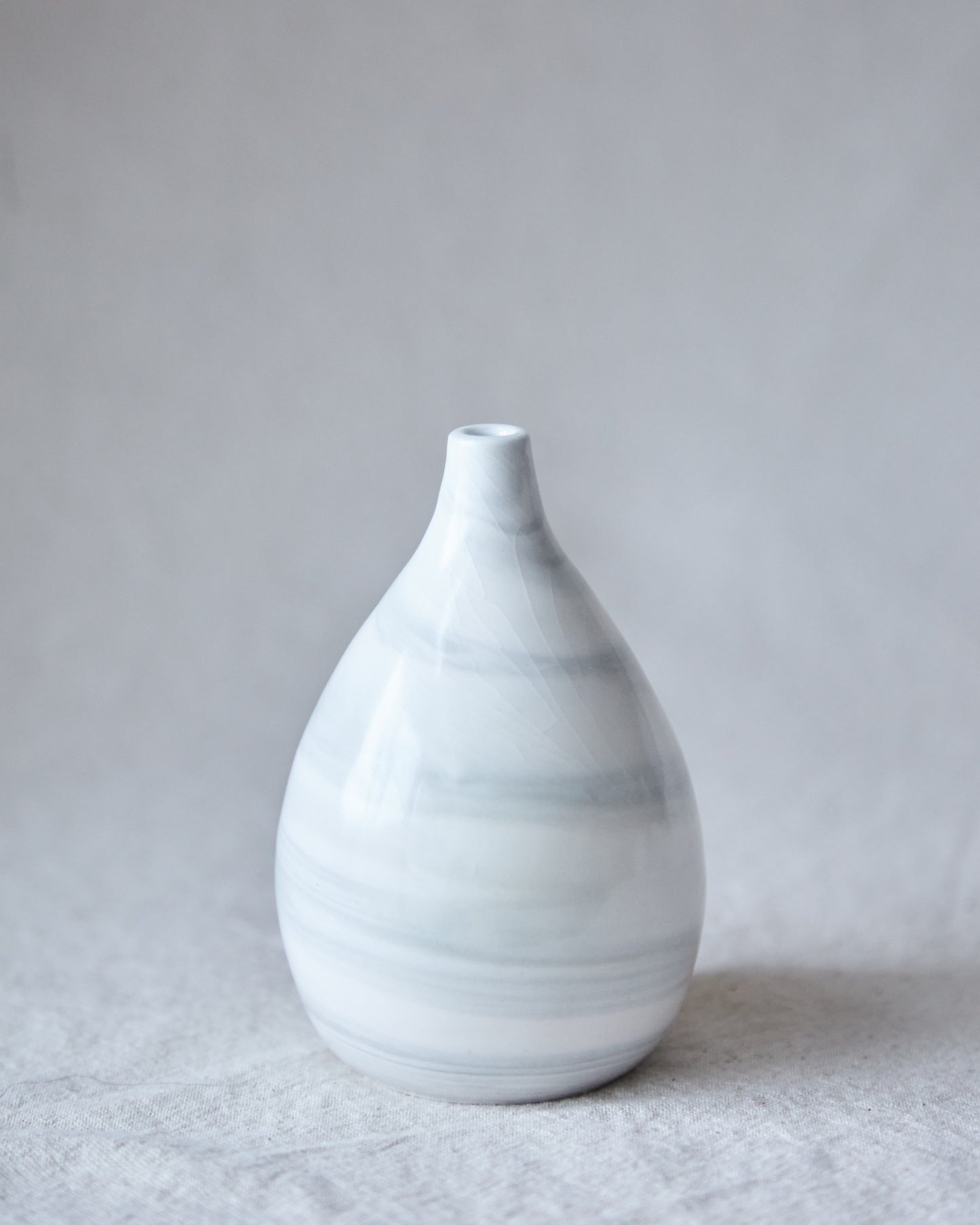 marbled bud vase